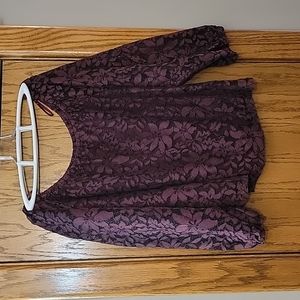 Hollister Purple floral top